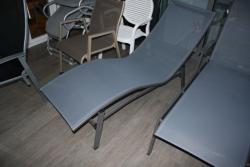 Stapelliege Caribic Gestell grau-metallic 
