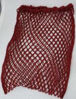 Netztasche einzeln bordeaux