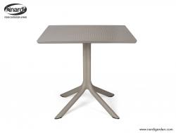 Tisch Clip 70x70cm | tortora