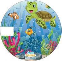 Unterwasserpuzzle Schildkröte rund 