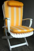 Sitz- und Lehnkissen Tangor gelb/weiß 