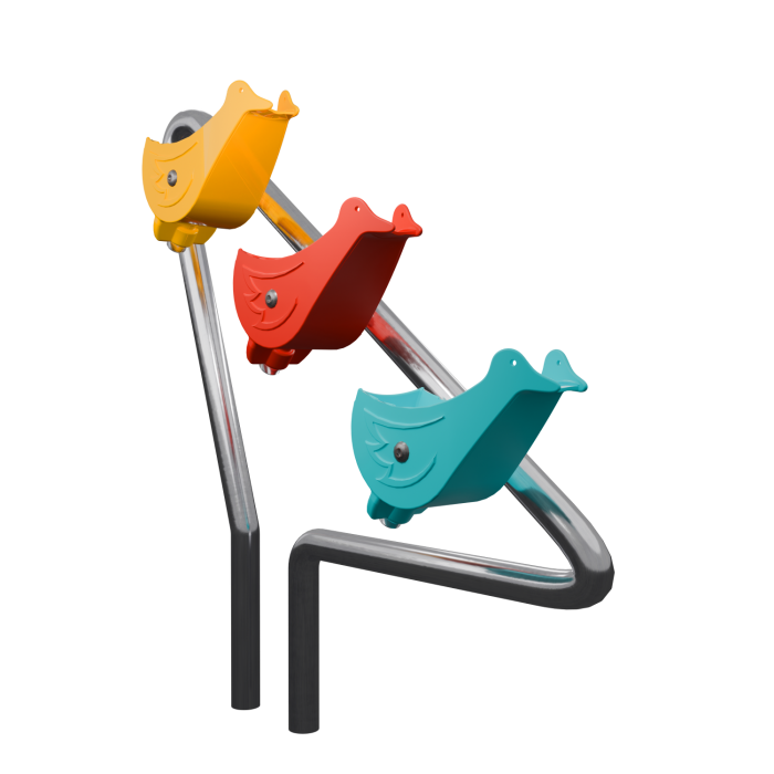 Duckslide Bodenmontage 3 Enten 