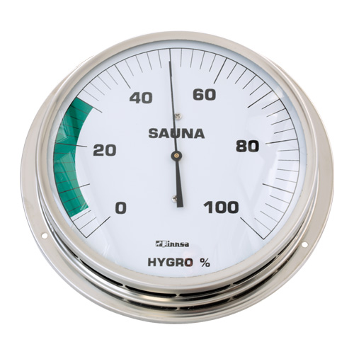 Sauna-Hygrometer 130 mm mit Flansch 