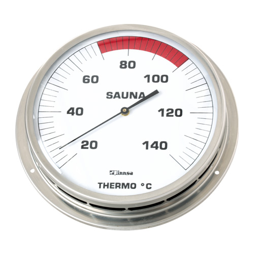 Sauna-Thermometer 130 mm mit Flansch 