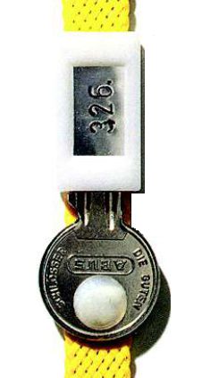 Alu-Nummernplättchen für Schlüsselbox OHNE Nummerierung VPE 100 Stück 