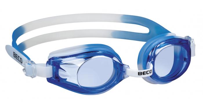 Schwimmbrille Professional Rimini für Jugendliche -VPE 12 Stück weiß-blau (16)